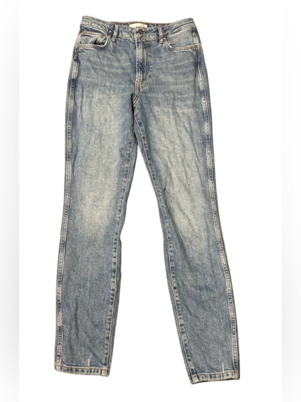 ANINE BING Kate Jeans Women’s 26 Blue Wash Mid Rise Straight Leg Stretch Denim